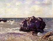 Alfred Sisley Langland Bay,Storr s Rock-Morning oil painting